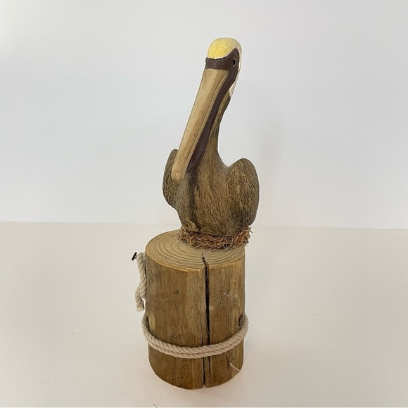 Wooden Sculptured Pelican Beach House Decor - Picture 7 of 11